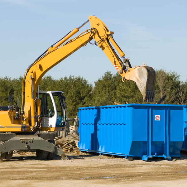 what size residential dumpster rentals are available in Ironton